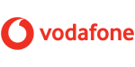 Red logo with Vodafone branding